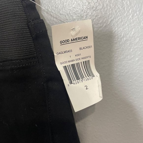 GOOD AMERICAN good mama skinny jeans in black size 2 or 26 - Picture 4 of 7